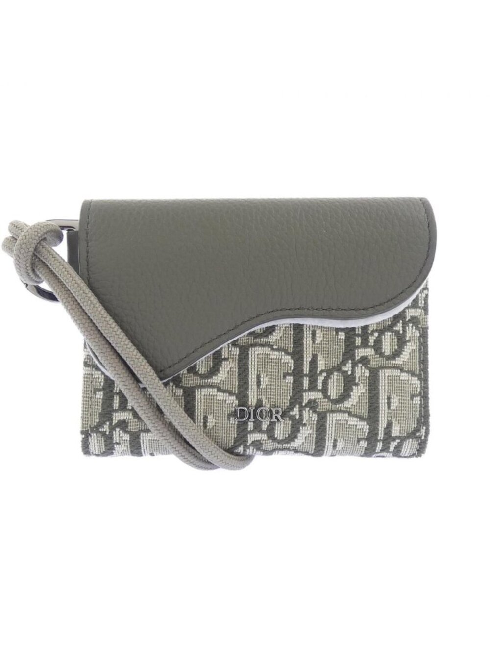 Dior Saddle Wallet Green